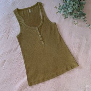Aerie No BS Henley Tank Top